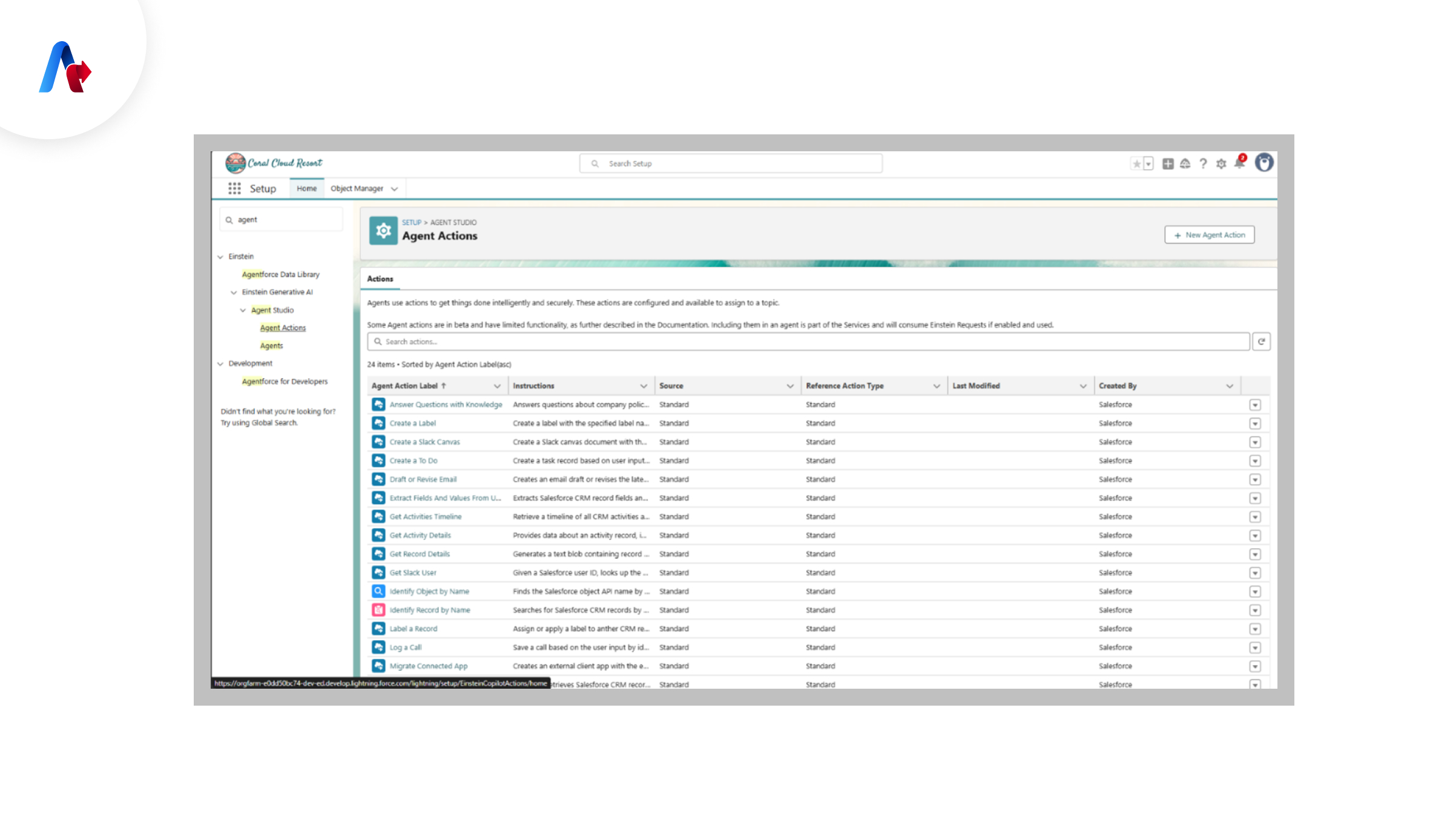 Coral Cloud Resort Agent Actions