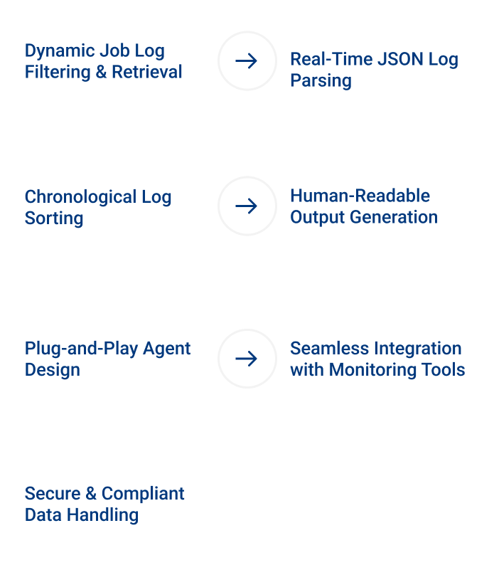 Dynamic Job Log Filtering Retrieval