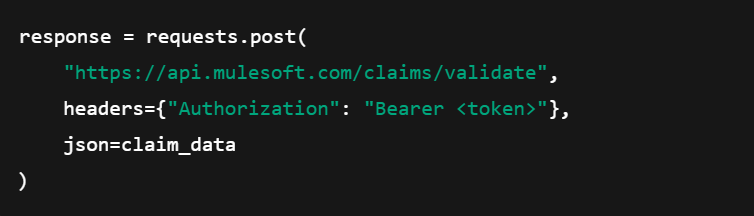 Example Python API