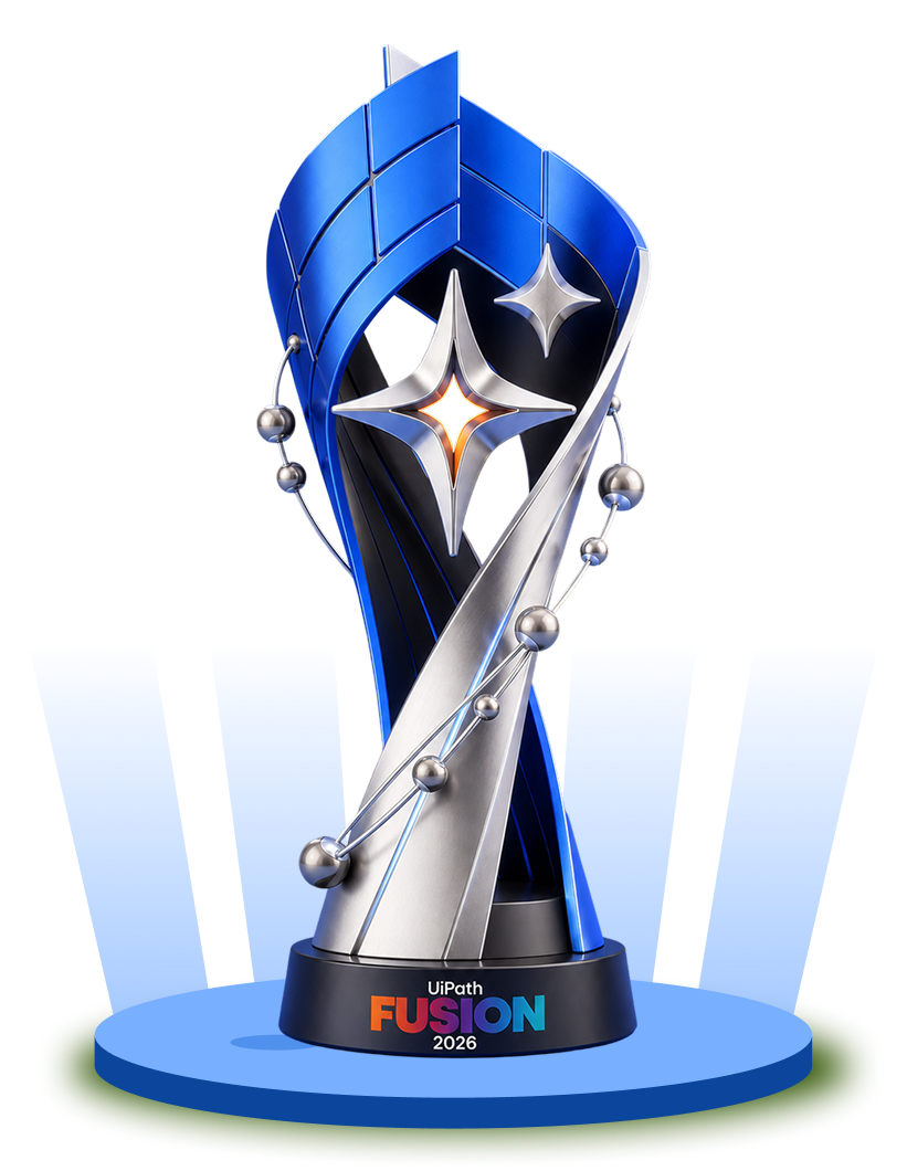 UiPath FUSION 2026 trophy